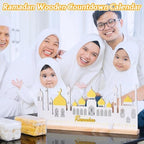 Cinnvoice 2026 Ramadan Advent Countdown Calendar, 20 Inch Ramadan Decoration for Home, Wooden Eid Countdown Gift Islamic Table Centerpiece Reusable Mubarak Mosque Table Decoration for Muslim Gifts - Image 5