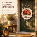 16 Pcs Interchangeable Welcome Sign for Front Door, 12" Wooden Sign - Image 3