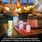 ALAZA Pumpkin Happy Thanksgiving Flickering Flameless Candles Battery Operated with Remote Timer,Tea Light Candles LED Pillar Votive Candles Set of 2 for Outdoor Indoor Decorations - Image 7