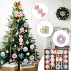 Macaron Christmas Ball Ornaments Set, Candyland Tree Decorations, 70 Pack - Image 3