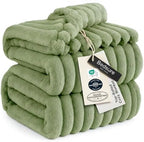 Bedsure Soft Cal King Size Blanket for Bed Reseda Green 102"x96" by BEDSURE