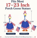 8 Pack Porch Goose Outfits, Seasonal Clothes for 23 Inch Goose Statue - Image 4