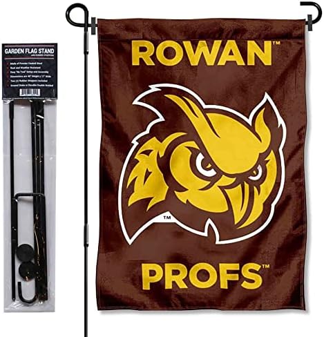 College Flags & Banners Co. Rowan Profs Garden Flag with Pole Stand Holder by CollegeFlagsandBannersCompany