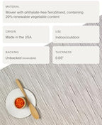 Chilewich Bamboo Placemats Set of 4, Round Woven Placemats - Image 4