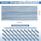 30 Pack Dusty Blue Table Runner 10Ft Cheesecloth Table Runner Boho Gauze Cheese Cloth Table Runners Romantic Long Sheer Fabric Table Runners for Wedding Party Bridal Shower - Image 2