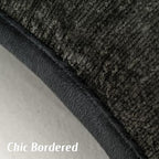 FUTEI Pack of 2 Chenille Soft Throw Pillow Covers 22x22 Inch, Black - Image 3