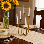 Candle Holder Vintage Candlestick Holder Stand for Stick Taper Candle - Image 3