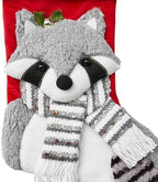 Let's Make Memories Personalized Christmas Stocking - Christmas Decor - Plush Stockings for Family and Kids with Embroidered Names - Raccoon - Image 2