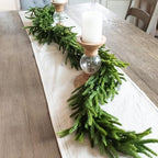 72" Real Touch Norfolk Pine Garland Realistic 6ft, Christmas Garland for Mantle, Stairs, Fireplace, Soft and Bendable Real Touch Garland Christmas Greenery, Evergreen Christmas Garlands - Image 2