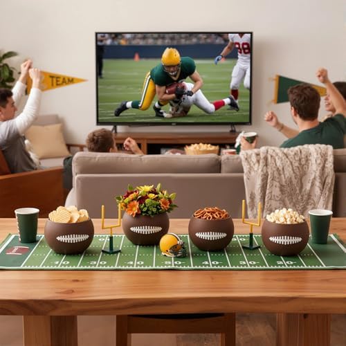 LemonRoad 6 Pcs Flower Pot, Football, 3.93 x 3.93 x 3.15 Inches, 6 - Image 4