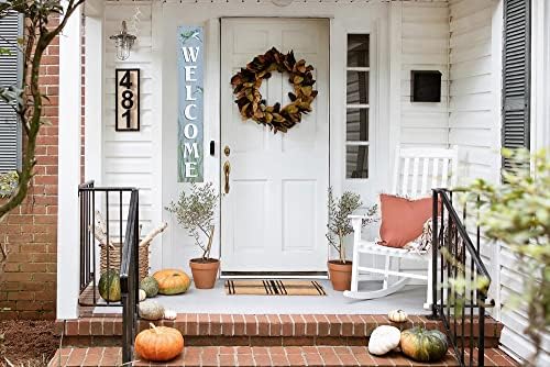 Welcome Sea Turtle Sign for Front Door, 4ft Tall Front Porch Decor, Vertical Wooden Signs for Front Porch, Rustic Farmhouse Wood Porch Decorations Outdoor - Image 2