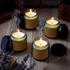 Conelist 12pcs Eid Mubarak Scented Soy Candles 3.5 oz Ramadan Eid Gifts Bulk Mini Muslim Islamic Blessing Meditation Candle Set Table Decoration for Muslim Islam Festival Decor Home - Image 4