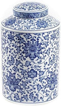 Blue and White Ginger Jar, Ceramic Chinoiserie Decorative Jars for Home, Office, Flower Vase Pocelain, Glossy Vase for Table, Living Room, Bookshelf, Mantle Fireplace, Centerpieces 11" by KuJaRen