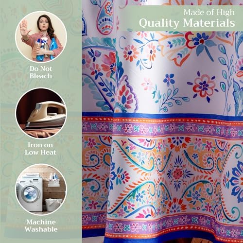 Maison d' Hermine Table Cloth Round Table Reusable 100% Cotton 63" Diameter - Image 3