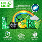 BLOWOUT FUN 6.5FT St Patricks Day Inflatable Lucky Letters Gold Pot Rainbow - Image 4