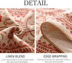 ISAENNE Designer Vintage Linen Extra Long Table Runner,118"x12"-Chamonix A - Image 5