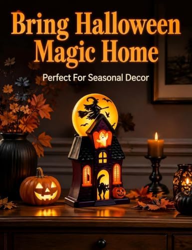 Halloween Haunted House Decorative Light USB Powered LED Tabletop Lamp - Image 4