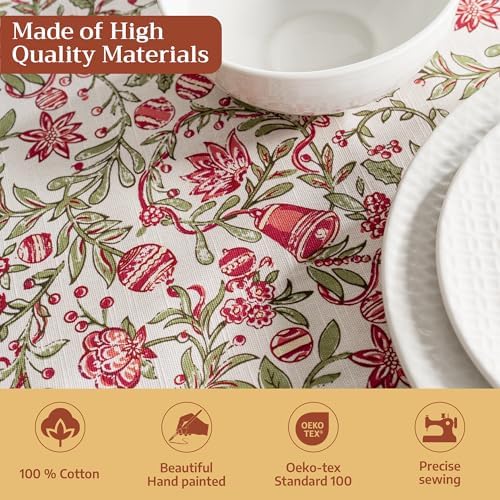 Maison d' Hermine Table Cloth Rectangle Table Reusable 100% Cotton 60"x90" - Image 3