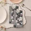 100% Cotton Printed Cloth Napkins Set of 6, 18x18 Inch Reusable Dinner Napkins, Soft Washable Floral Table Napkins for Dining, Parties & Hosting - Lotus Vine by Unknown