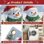 Cute Snowman Garage Door Banner 16x7 Ft - Merry Christmas Sign Design for Family Holiday Decorations - Image 3