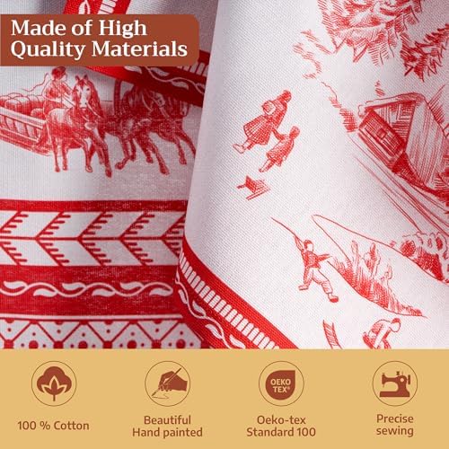 Maison d' Hermine Cloth Napkins Set of 4 Reusable 100% Cotton (20" x 20") - Image 3