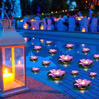 Liliful LED Floating Lotus Lantern Diwali Pool Pond Decor Purple 3.94&5.91" by Liliful
