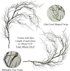 74" Spooky Halloween Tree Garland Moss Faux Willow Branches for Hanging(2) - Image 2