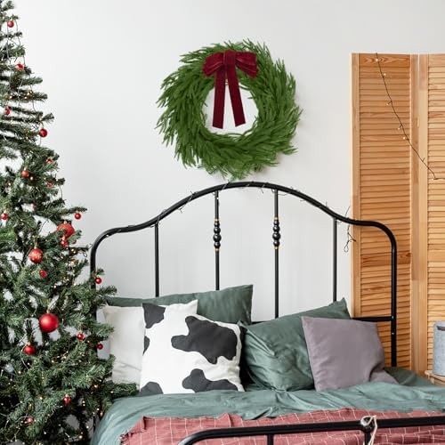 N&T NIETING 9FT Christmas Norfolk Pine Garland Real Touch Artificial Christmas Green Xmas Garland for Mantle, Table Holiday Fireplace Staircase Indoor Outdoor Christmas Decorations - Image 6