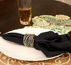 Durable Metal Iron Napkin Rings for Table Decor, Elegant Metal Table Setting Accessory, Rustic Napkin Holder for Modern Farmhouse & Everyday Dining Set of 50 (Gold) - ALPHA Living HOME - Image 7