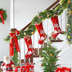 6ft Real Touch Norfolk Pine Christmas Garland with Eucalyptus - Image 4