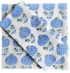 ATOSII Roma Blue 100% Cotton Fall Cloth Designer Dinner Napkins, Handblock Print, Washable Durable Linen for Everyday Use Wedding Parties Outdoors Christmas Thanksgiving I 20 X 20 Inches I Set of 4 - Image 2