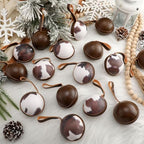 Syhood 24 Pcs Cowhide Christmas Ornaments 2.36'' Western Christmas Decor - Image 2