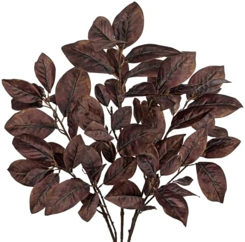 Briful 3 Pack Faux Magnolia Stems, 39.4 Inch for Tall Vase by Briful