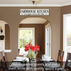 Highland Home Farmhouse Kitchen Horizontal Wood Entryway Sign - Image 2