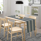 Western Farmhouse Aztec Table Runner Geometric Striped Bohemian Abstract Tribal Vintage Country Style Dinner Runner for Home Kitchen Dining Table Decoration 13x120in - Image 3