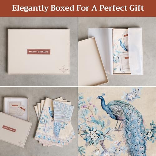 Maison d' Hermine Placemats Set of 4 Reusable 100% Combed Cotton (13"x19") - Image 6