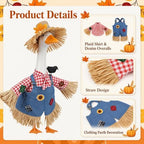 Fall Porch Goose Outfit Scarecrow Costume, Thanksgiving Porch & Yard Decor - Image 2