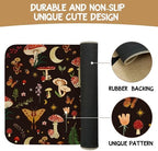 Boho Kitchen Mat Set of 2,Black Mushroom Modern Farmhouse Kitchen Rugs and Mats Non Skid Washable,Bohemia Runner Rugs with Rubber Backing for Kitchen Decor Accessories (17"x47"+17"x30") - Image 7
