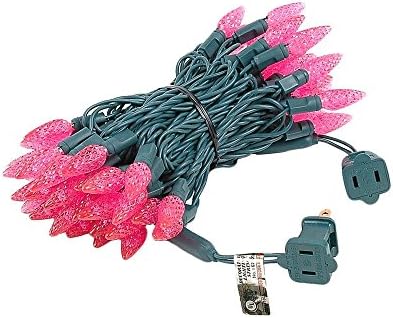Novelty Lights 24FT 70 LED C6 Pink Christmas Outdoor String Lights - Image 5