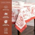 Maison d' Hermine Table Cloth Square Table Reusable 100% Cotton 54"x54" - Image 2