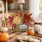Oairse Fall Centerpieces for Tables Small Fall Floral Arrangement in Vase - Image 3