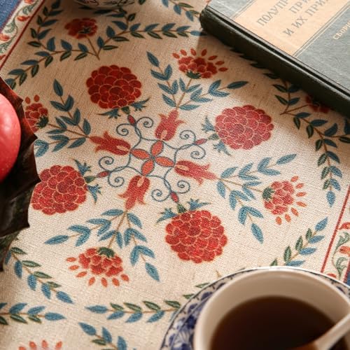 Patdrea Designer French Elegant Linen Table Runner,12"X71"-Puno B - Image 4