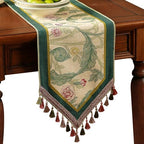Patdrea Designer Vintage French Linen Table Runner,12"X118"-Cecilia A by patdrea