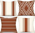 DFXSZ Outdoor Rust Waterproof Geometry Pillow Covers 20x20 Set of 4 by DFXSZ
