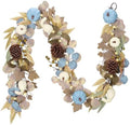 DecorbyHannah 6ft Fall Garland for Mantle with Lights, Pumpkin, Pinecone by DecorbyHannah