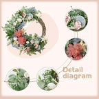 Shell Winter Spring Summer Wreath for Front Door - Image 2