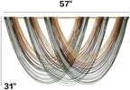 Macrame Wall Hanging Large Boho Wall Decor Yarn Wall Art Tapestry 57"W*31"L - Image 5
