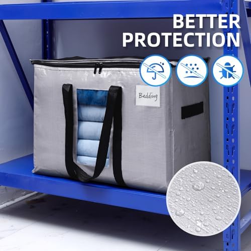 TAILI 12 Pack Silver XXL Moving Bags,Storage Bags with Visible Window - Image 6