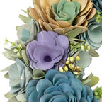 Northlight Artificial Floral Wooden Spring Wreath with Seed Pods - 14" - Image 6