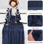 20 Pack Navy Blue Table Runners 10Ft Cheesecloth Table Runner Boho Gauze Cheese Cloth Table Runner Romantic Long Sheer Fabric Table Runners for Wedding Party Bridal Shower - Image 3